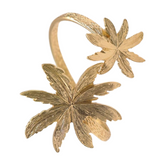 New Women Gold Metal Upper Arm Cuff Bracelet Palm Tree Flower Adjustable Fit Size